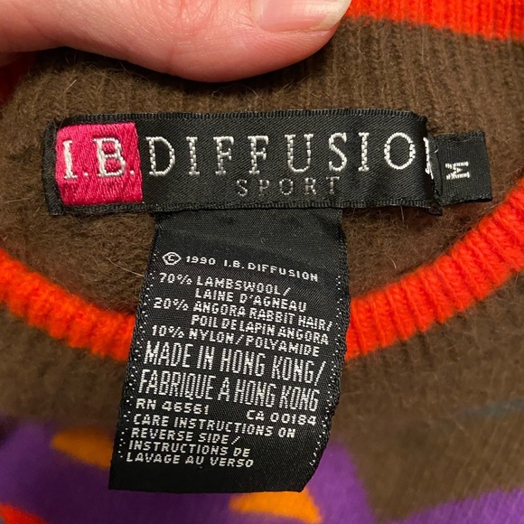 Lambswool/ Angora Rabbit Hair Pull Over Sweater M - Picture 5 of 6